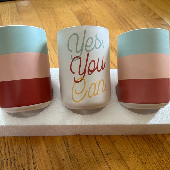 XO, Sienna Yes You Can Desk Vases Set of 3 - Picture 3 of 5